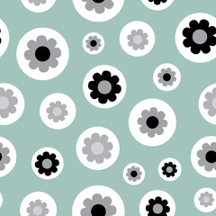 Mod Polka dot seamless vector pattern