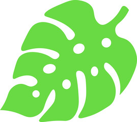 Tropical Leaves individual florals elements