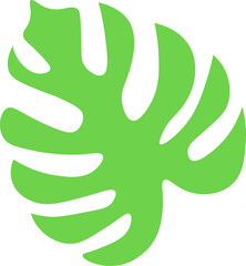 Tropical Leaves individual florals elements