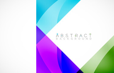 Minimal background. Abstract square shape with round corners created with wavy forms. Vector Illustration For Wallpaper, Banner, Background, Landing Page