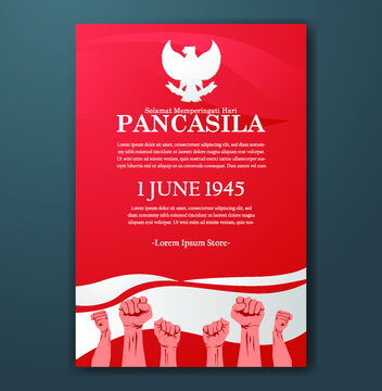 selamat hari pancasila means happy pancasila day social media post greeting poster