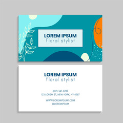 Vector abstract creative business cards (set template)