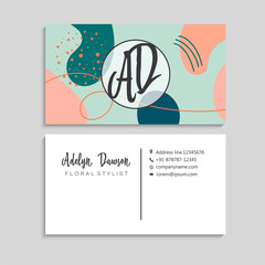 Obraz premium Vector abstract creative business cards (set template)