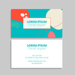 Fototapeta premium Vector abstract creative business cards (set template)