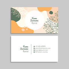 Vector abstract creative business cards (set template)
