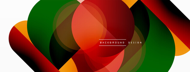 Obraz premium Geometrical minimal wallpaper. Geometric shapes. Vector illustration for wallpaper banner background or landing page