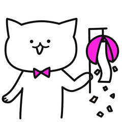 色加工ok　ねこ素材No.130 パーティーくす玉