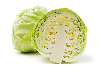cabbage on a white background