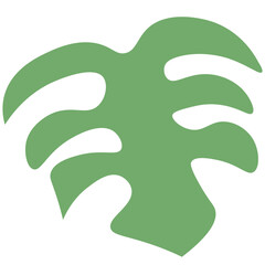 Tropical Leaves individual florals elements