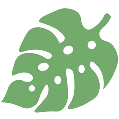 Tropical Leaves individual florals elements