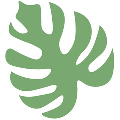 Tropical Leaves individual florals elements