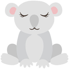 Tropical Cute Safari Animals Clipart. 