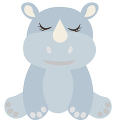 Tropical Cute Safari Animals Clipart. 