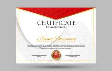 Vector certificate template