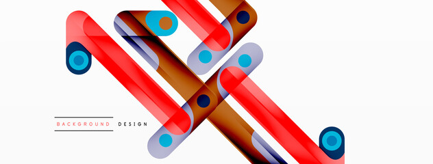 Colorful dynamic stripe composition. Lines geometric creative abstract background for wallpaper, banner or landing