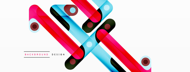 Colorful dynamic stripe composition. Lines geometric creative abstract background for wallpaper, banner or landing