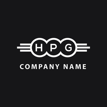 HPG letter logo design on black background. HPG  creative initials letter logo concept. HPG letter design.
