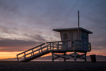 Fototapeta na wymiar SoCal Sunsets at Playa del Rey
