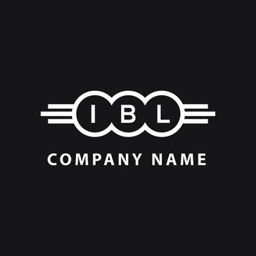 IBL letter logo design on black background. IBL creative circle letter logo concept. IBL letter design. 