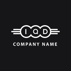 IQD letter logo design on black background. IQD  creative initials letter logo concept. IQD letter design. © Faisal