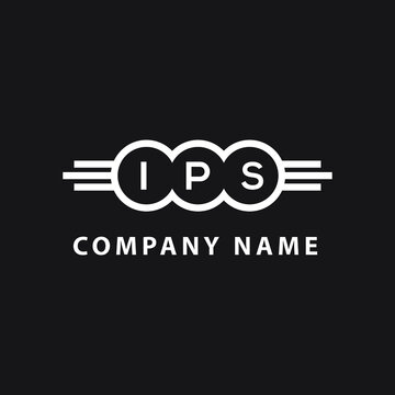 IPS letter logo design on black background. IPS creative initials letter logo concept. IPS letter design. 