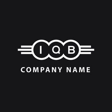 IQB letter logo design on black background. IQB creative initials letter logo concept. IQB letter design. 