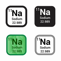 Na Sodium chemical element periodic table
