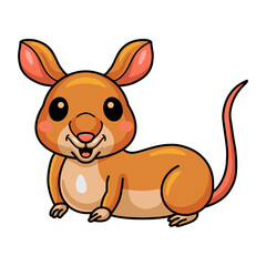 Cute little bandicoot cartoon character