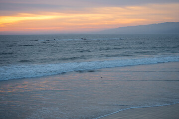 Fototapeta na wymiar Santa Monica Sunsets