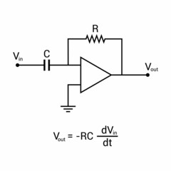 differentiator amplifier circuit in electronics