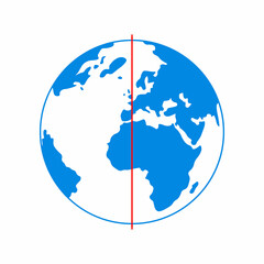 prime meridian in a geographic coordinate system