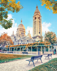 The Sacre-Coeur Basilica in Montmartre, Paris