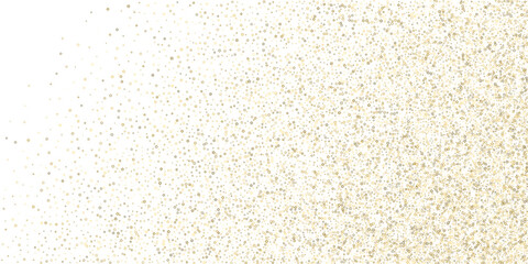 Gold Glitter Stars. Luxury Shiny Confetti.
