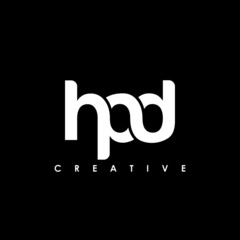 HPD Letter Initial Logo Design Template Vector Illustration