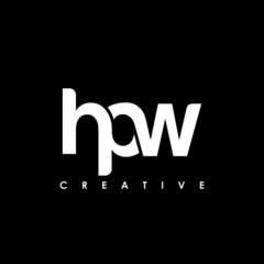HPW Letter Initial Logo Design Template Vector Illustration
