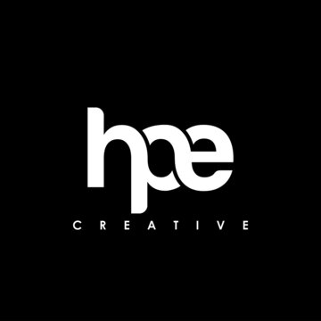 HPE Letter Initial Logo Design Template Vector Illustration