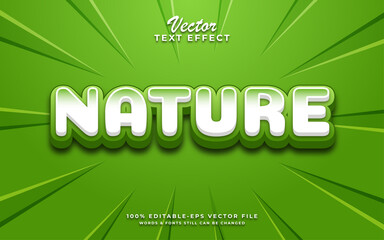 Nature editable text effect