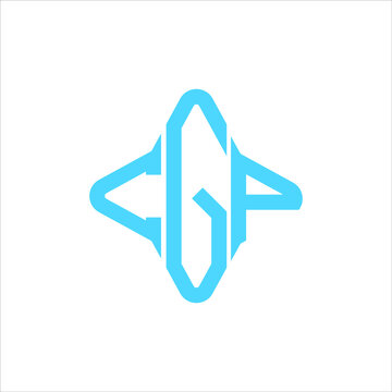 CGP letter logo creative design with vector graphic