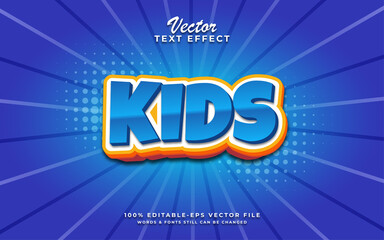 Kids editable  text effect