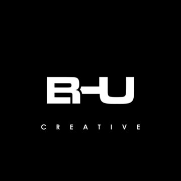 BHU Letter Initial Logo Design Template Vector Illustration