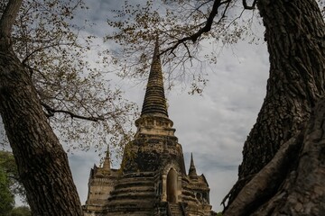 Wat Phra Si Sanphet. An old temple in Ayutthaya that is more than 500 years old.