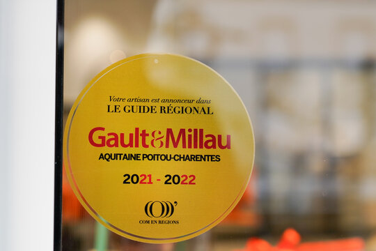 Gault Et Millau Logo Brand And Sign Text 2022 Of Influential French Restaurant Guide Critics