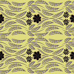 Folk flowers print Floral pattern Ethnic art