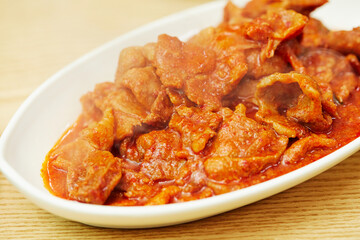 Korean spicy stir fried pork