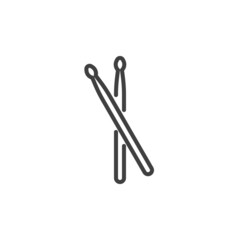 Drumstick line icon