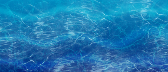 Blue ocean ink scape abstract background