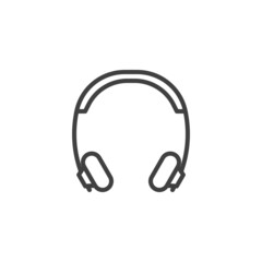 Headphones line icon