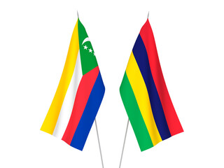 Republic of Mauritius and Union of the Comoros flags
