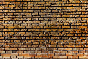 Old red brick wall textures and backgrounds