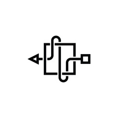 symbol or logo from input output flowchart